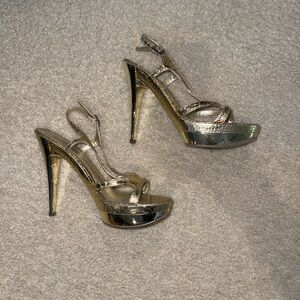 Elegant Gold Stiletto Heels